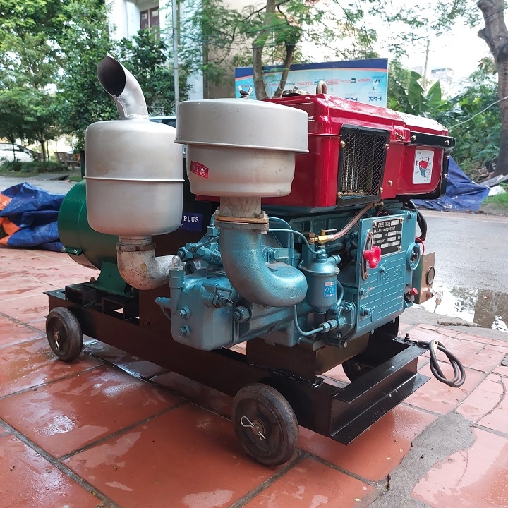 Máy Phát Điện Đầu Nổ Hoàng Anh 30HP 20KW 3 Pha (D30 Gió Đề)