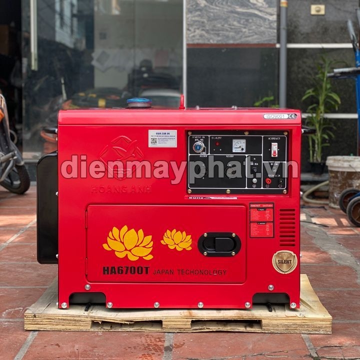 Máy Phát Điện Chạy Dầu Hoàng Anh 5Kw HA6700T