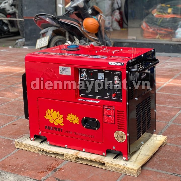 Máy Phát Điện Chạy Dầu Hoàng Anh 5Kw HA6700T