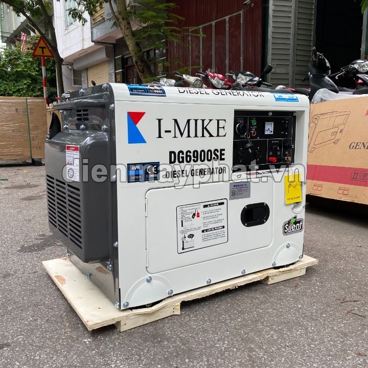 Máy Phát Điện Chạy Dầu I-Mike 5Kw DG6900SE Nắp Ngang