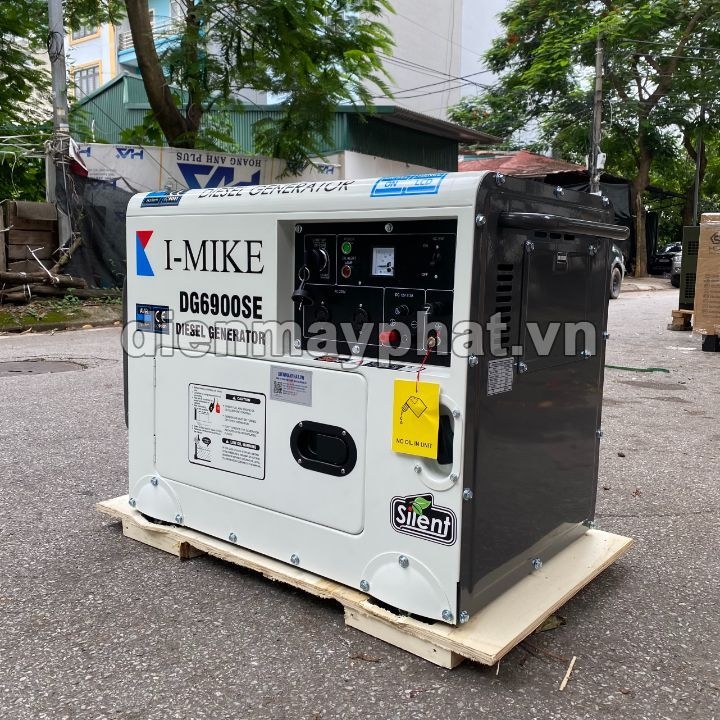 Máy Phát Điện Chạy Dầu I-Mike 5Kw DG6900SE Nắp Ngang