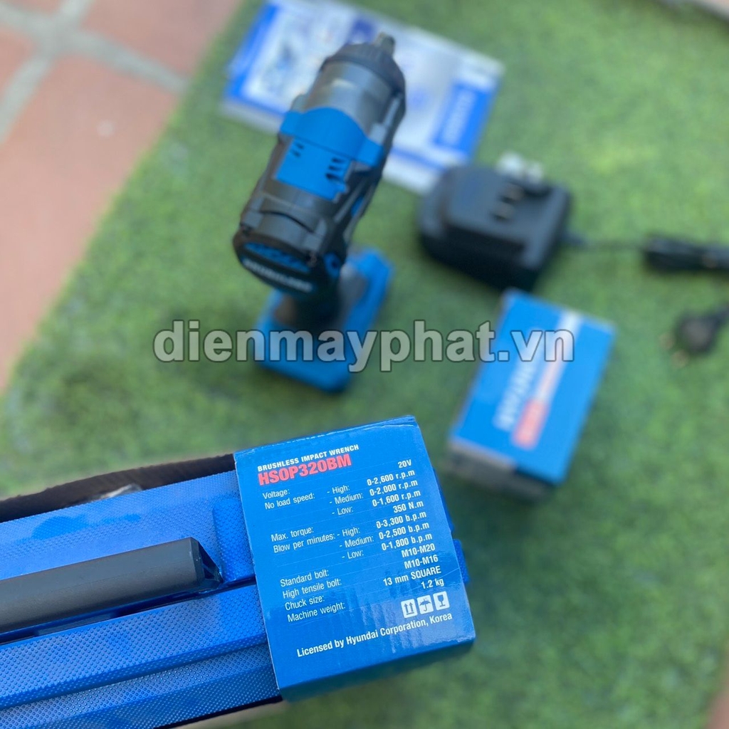 Máy Siết Bu Lông Chạy Pin Hyundai HSOP320BM-4.0AH