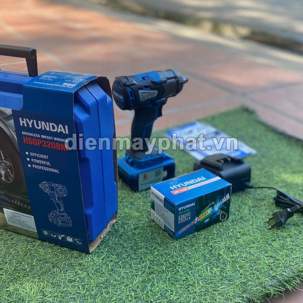 Máy Siết Bu Lông Chạy Pin Hyundai HSOP320BM-4.0AH