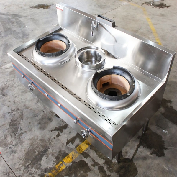 Bếp Á 2 họng đất 1 bầu nước