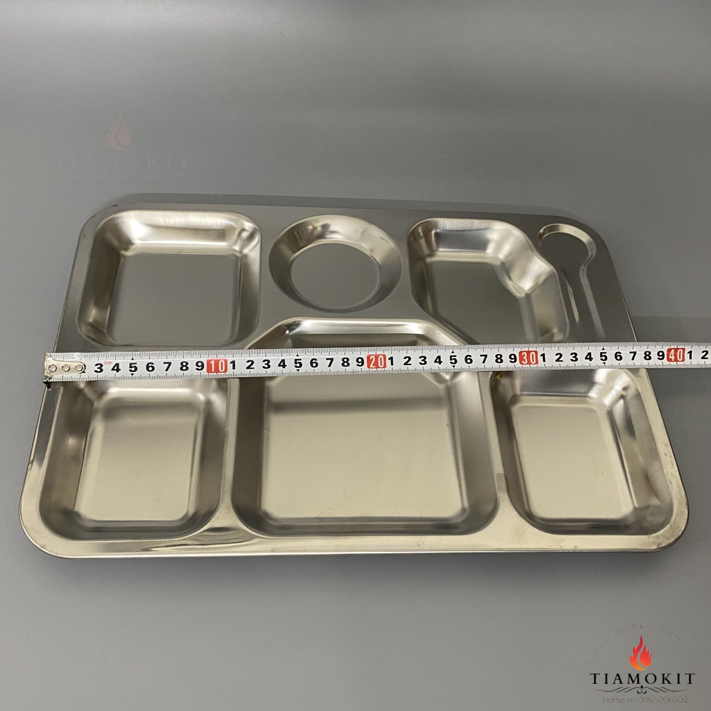 Khay inox 7 ngăn thìa