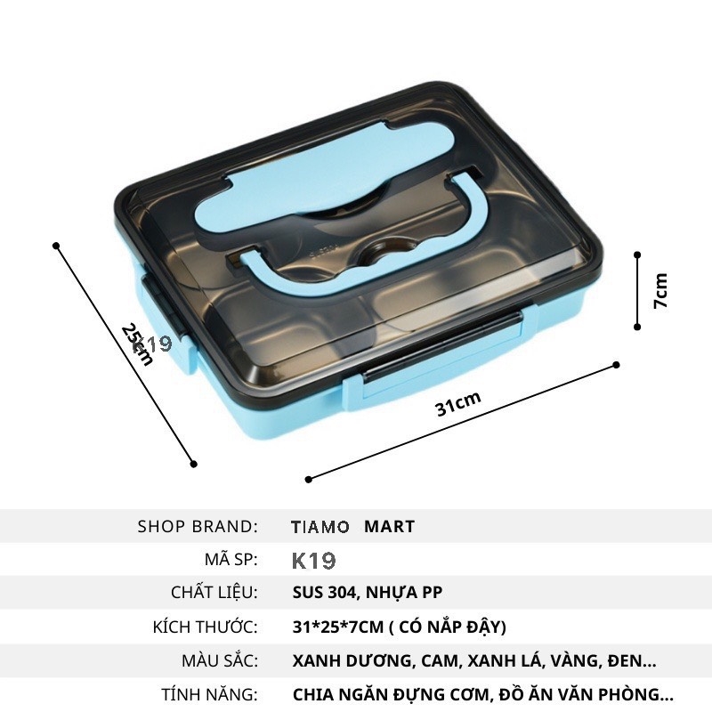 Khay cơm K19 inox 304