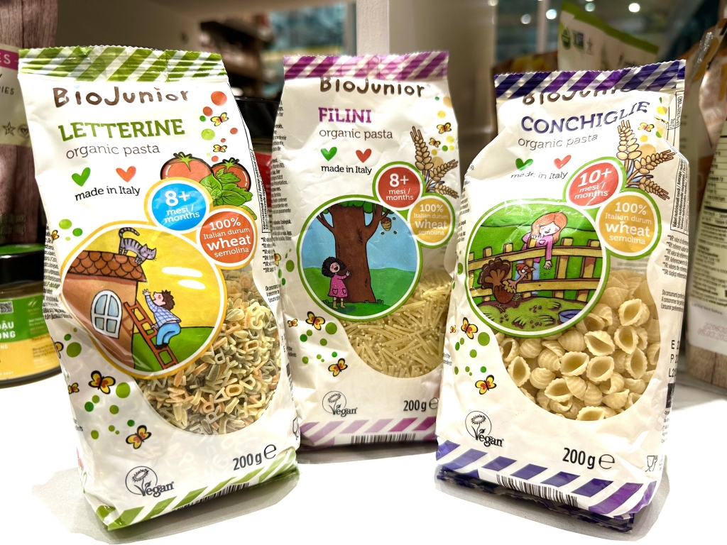 MÌ NUI ĂN DẶM hữu cơ cho bé DẠNG SỢI (từ 8 tháng tuổi) - EU Organic - Bio Junior - Italy - 200gr