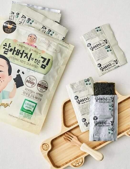 RONG BIỂN LỢI KHUẨN hữu cơ cho BÉ 56gr - ManJun Foods - Hàn Quốc