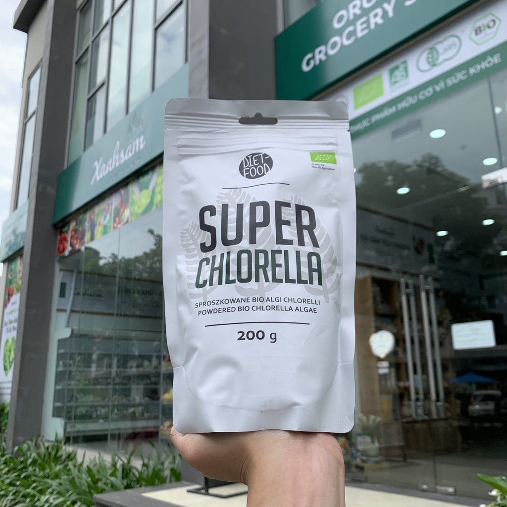 BỘT TẢO LỤC CHLORELLA HỮU CƠ DIETFOOD