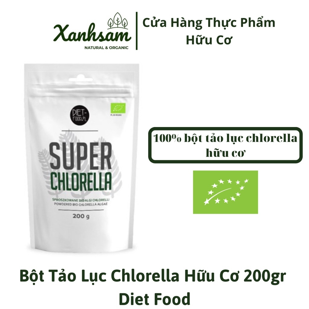 BỘT TẢO LỤC CHLORELLA HỮU CƠ DIETFOOD