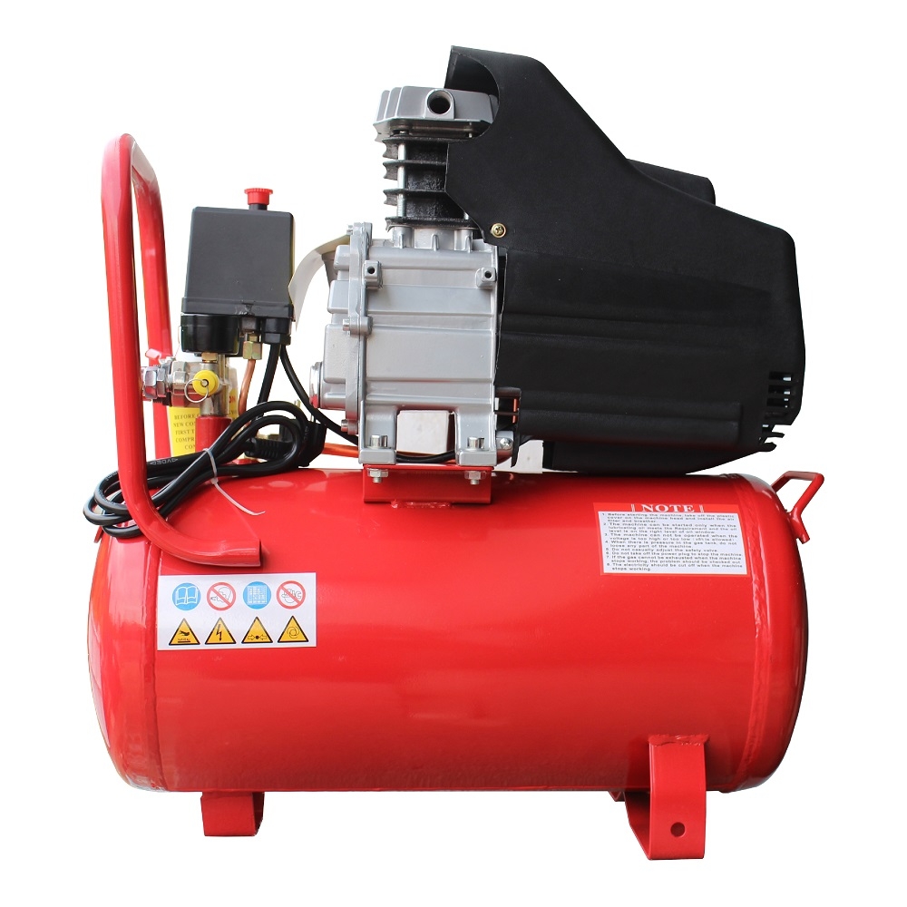 Máy nén khí Oshima 24L 2.0HP Đỏ Điện 1 pha (có dầu, nhanh, dây đồng)