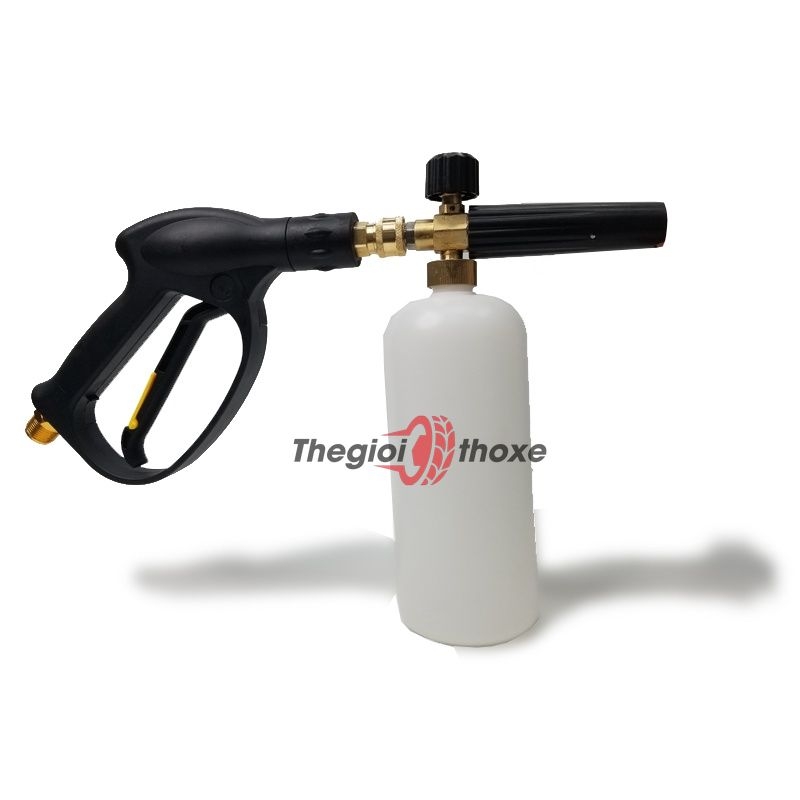 Bình tạo bọt tuyết gắn súng phun rửa xe