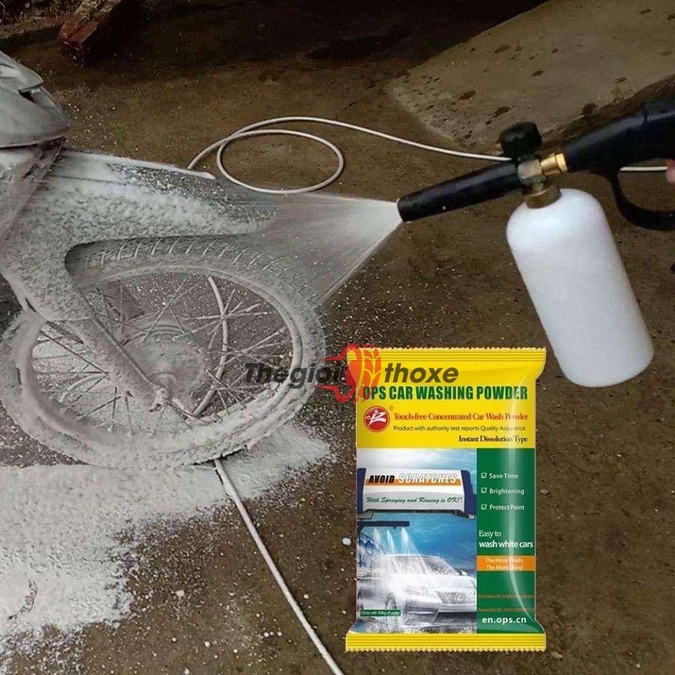 Bình tạo bọt tuyết gắn súng phun rửa xe