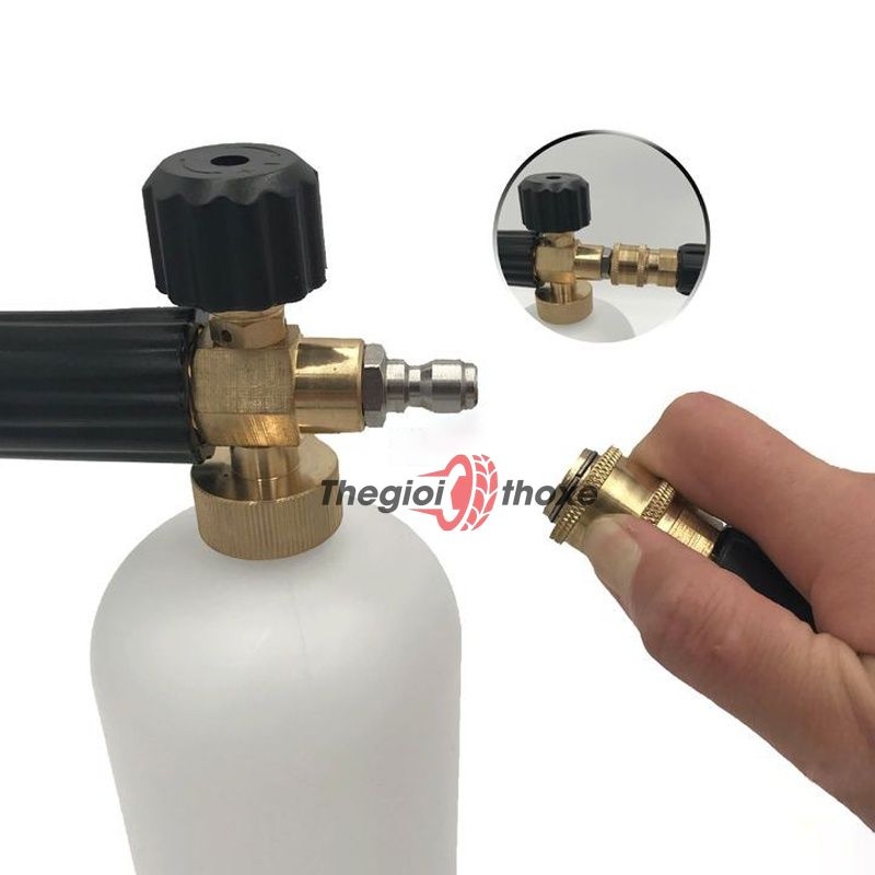 Bình tạo bọt tuyết gắn súng phun rửa xe