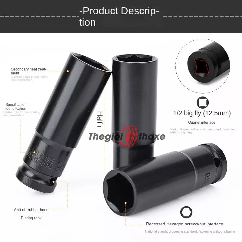 Bộ đầu khẩu vặn ốc dài 8-32mm