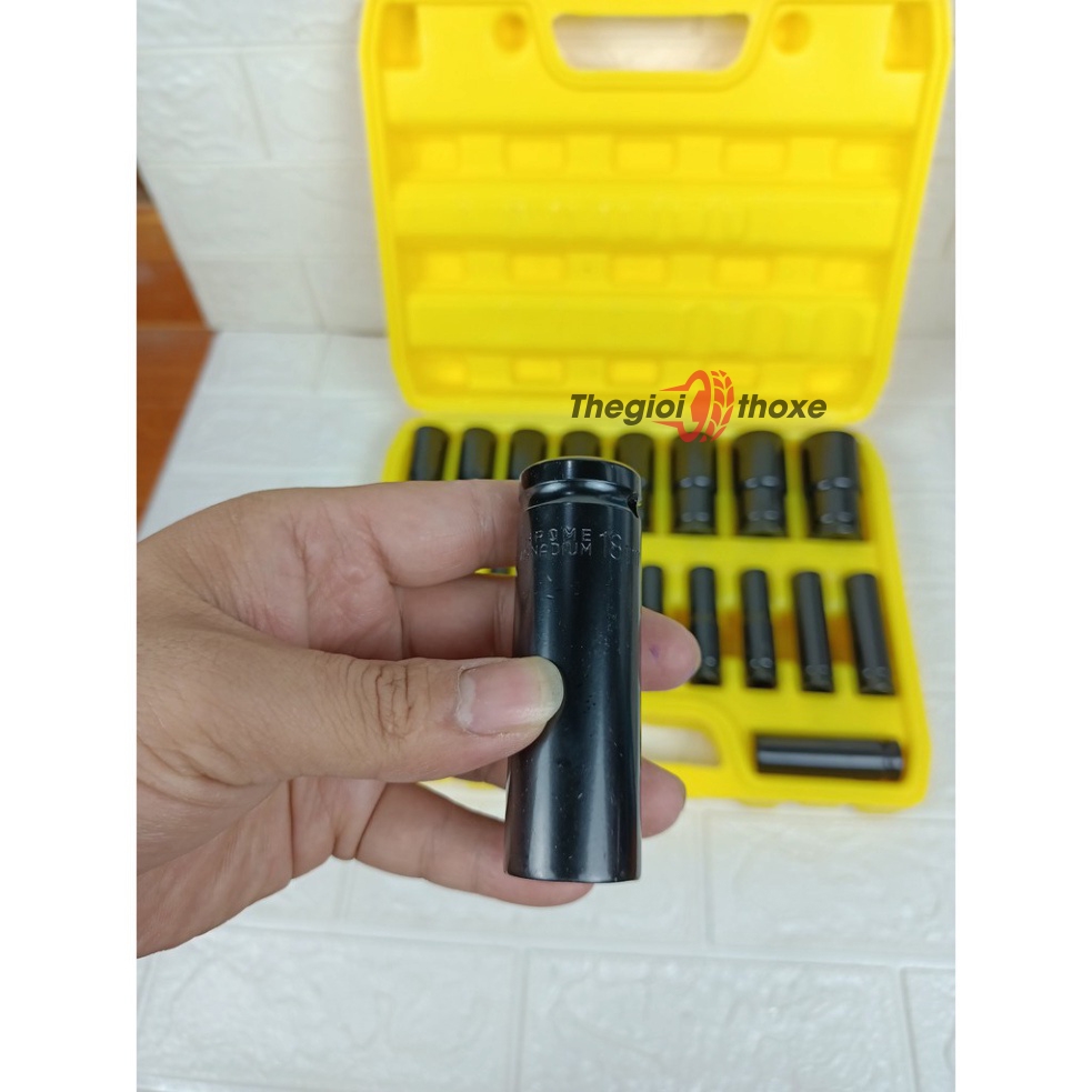 Bộ đầu khẩu vặn ốc dài 8-32mm