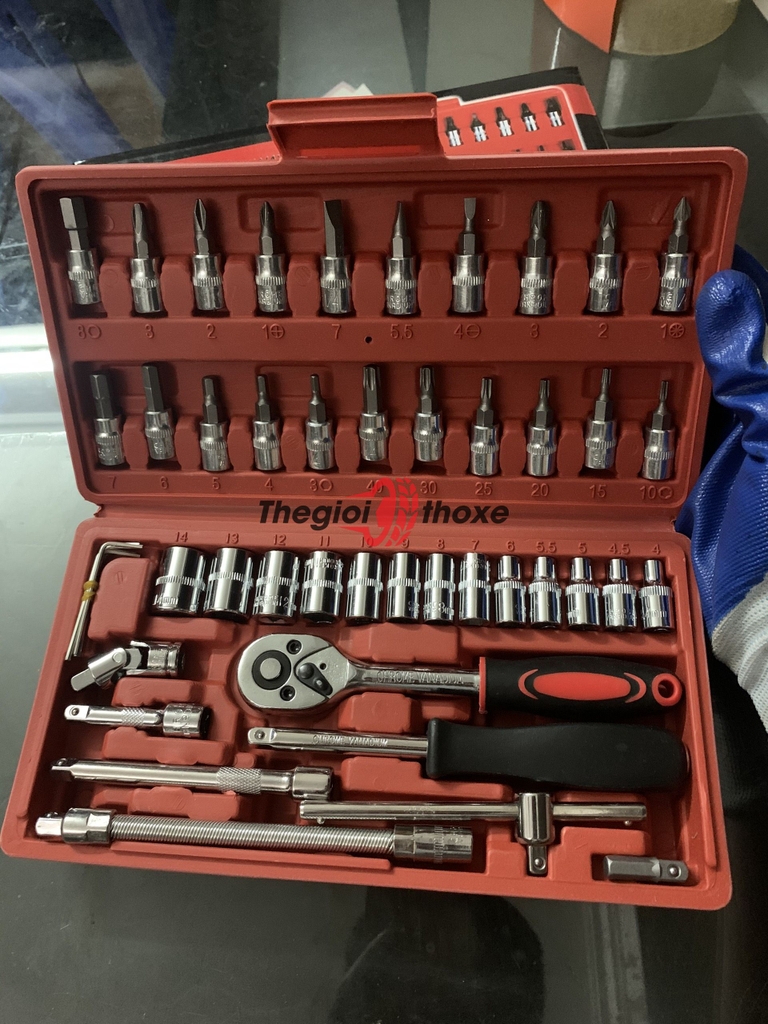 Bộ dụng cụ sửa xe mini 46 chi tiết