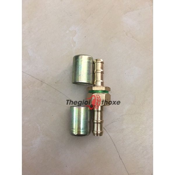 Bộ cos ép dây máy rửa xe (đầu đực + cái + áo ép) - Ren 13 mm