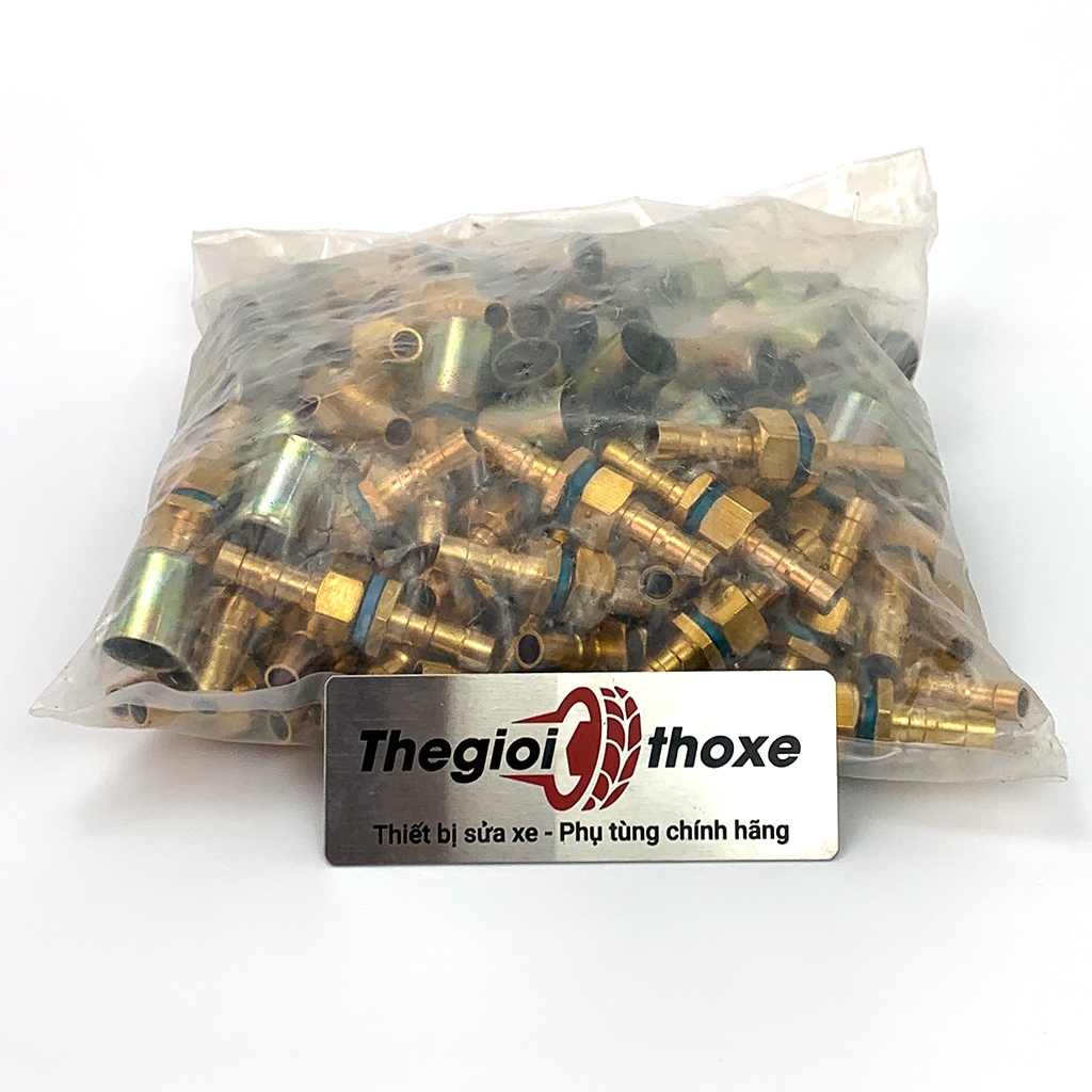 Bộ cos ép dây máy rửa xe (đầu đực + cái + áo ép) - Ren 13 mm