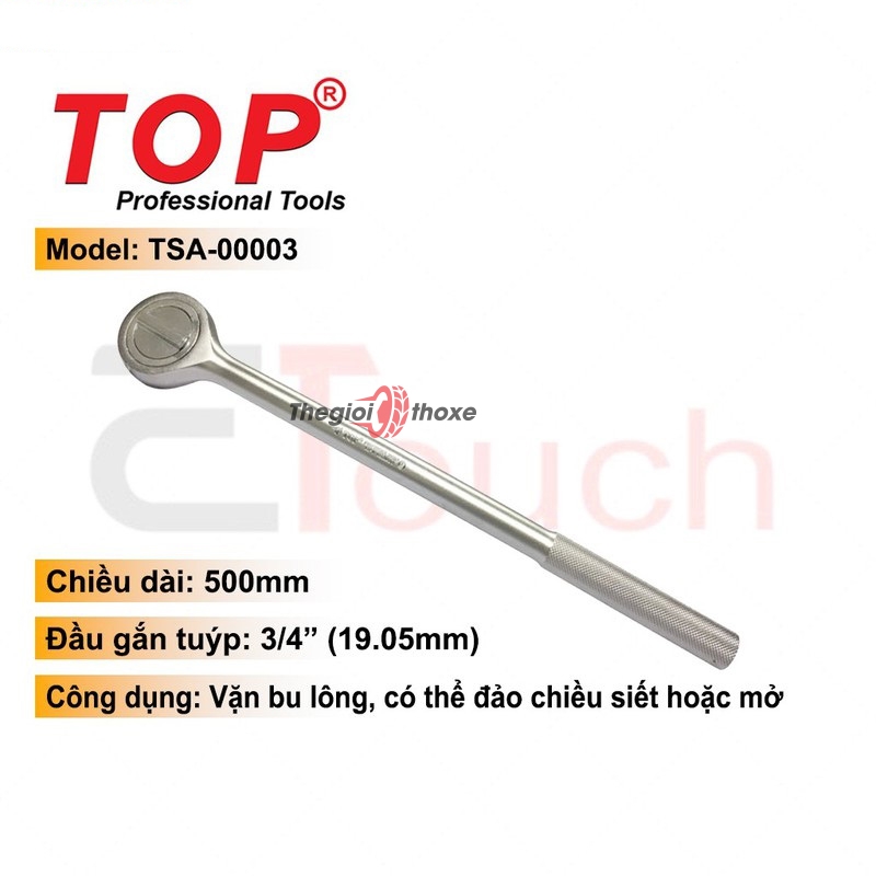 Tay vặn khẩu 3/4 đảo chiều TOP