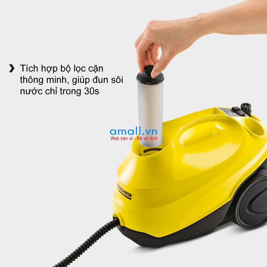 Máy làm sạch bằng hơi nước nóng Karcher SC 3 EasyFix, Hàng chính hãng nhập khẩu Đức