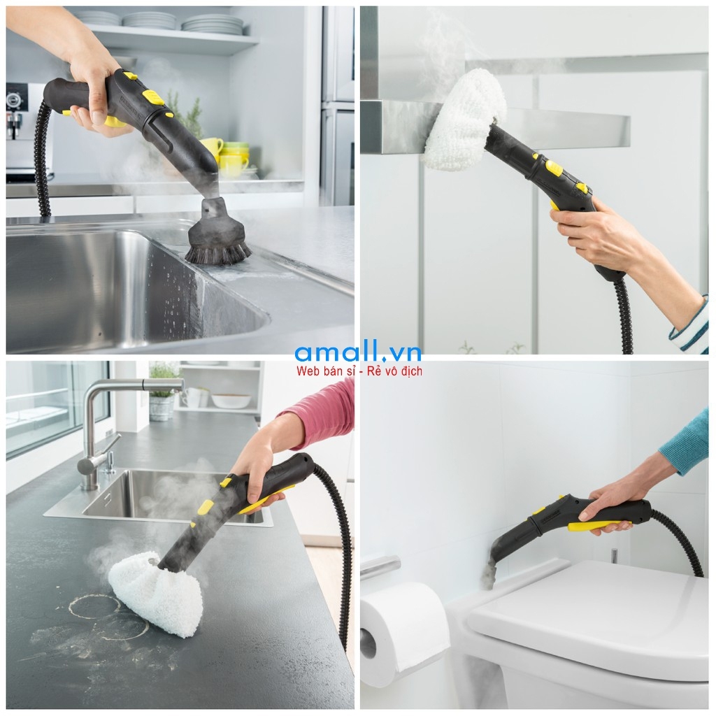 Máy làm sạch bằng hơi nước nóng Karcher SC 3 EasyFix, Hàng chính hãng nhập khẩu Đức