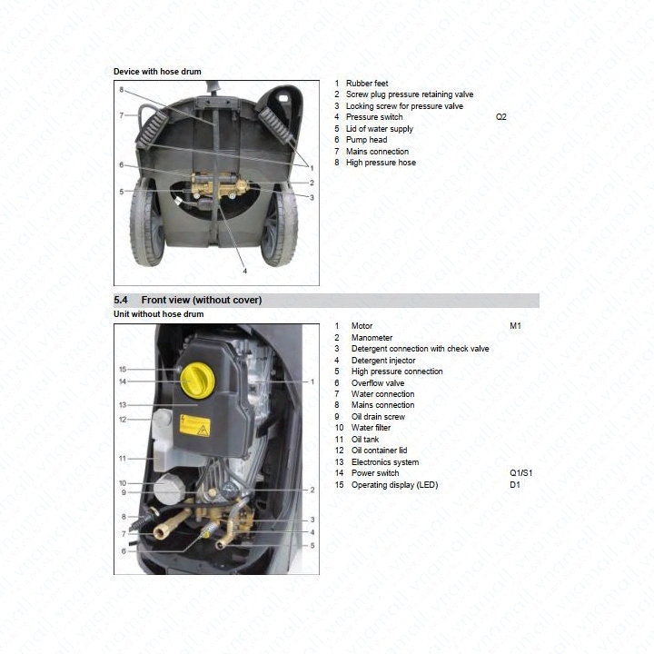 MÁY PHUN XỊT RỬA ÁP LỰC CAO KARCHER HD 10/25-4 S - 9.2KW, 380V, HÀNG CHÍNH HÃNG THƯƠNG HIỆU CỦA ĐỨC