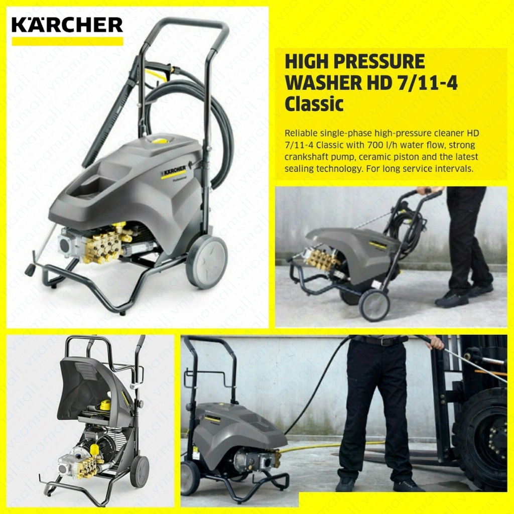 MÁY PHUN ÁP LỰC CAO KARCHER HD 7/11-4 *KAP, HÀNG CHÍNH HÃNG THƯƠNG HIỆU CỦA ĐỨC