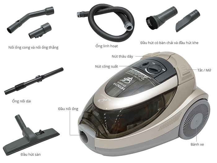 Máy hút bụi Hitachi CV-SH20