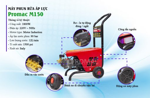 Máy xịt rửa Promac M150