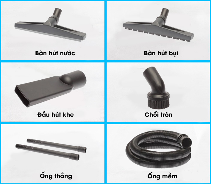 Máy hút bụi khô ướt GP 2/62 W&D ( 2 Motor )