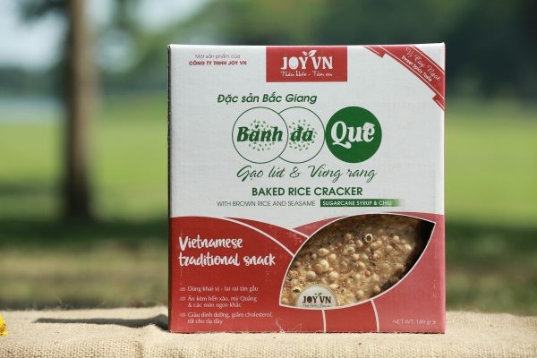 Bánh đa quê gạo nứt & vừng rang