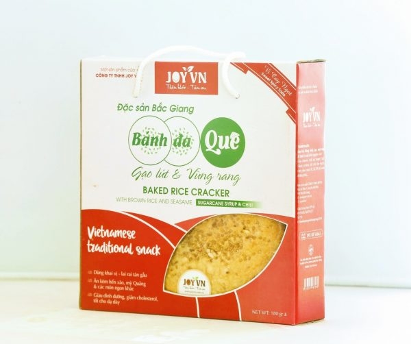 Bánh đa quê gạo nứt & vừng rang