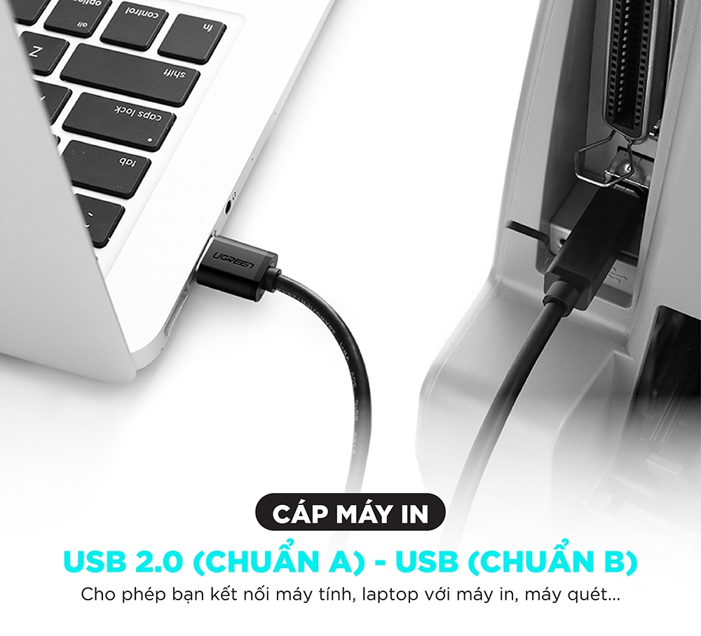 UGREEN USB 2.0 AM to BM Print Cable