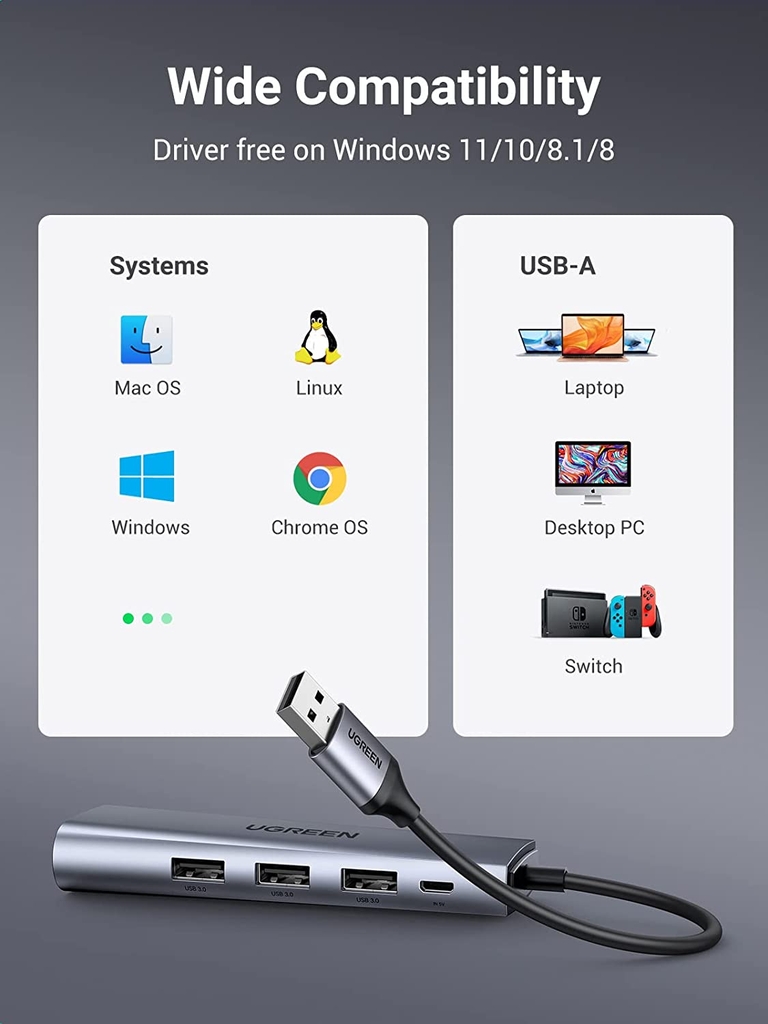 UGREEN USB3.0 Multifunction Adapter CM266 60812