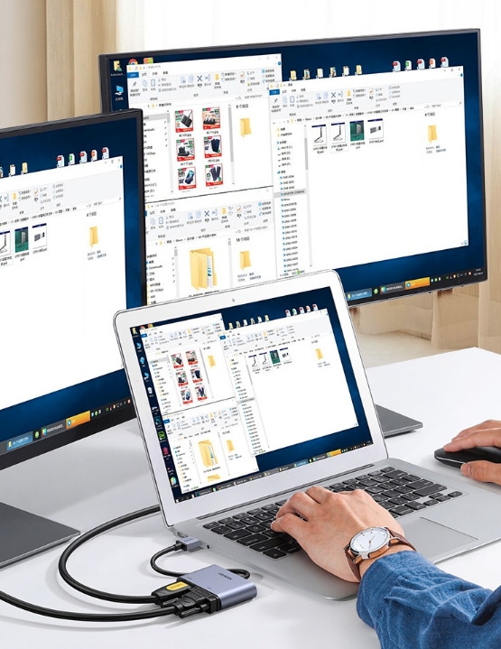 Cáp chuyển đổi UGREEN USB 3.0 to HDMI+VGA Converter CM449 20518