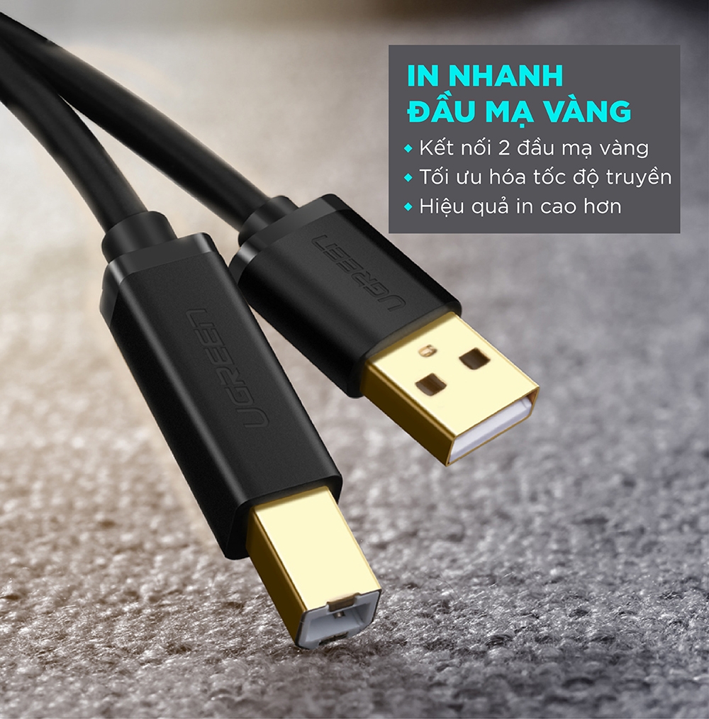 UGREEN USB 2.0 AM to BM Print Cable