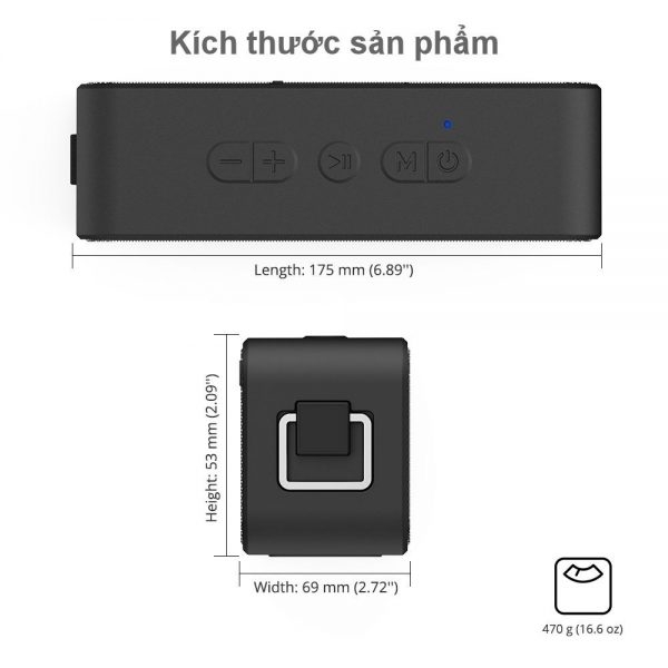 Loa không dây Tronsmart Element T2 Plus 20W Bluetooth Speaker