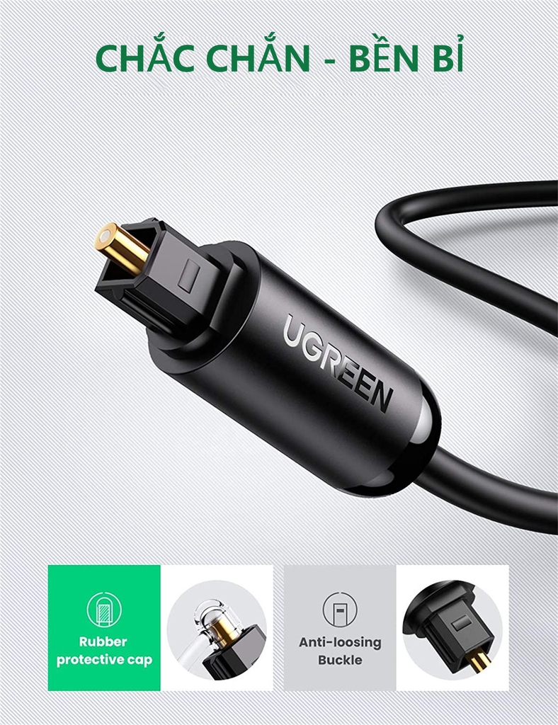 UGREEN Toslink Optical Audio Cable 1m