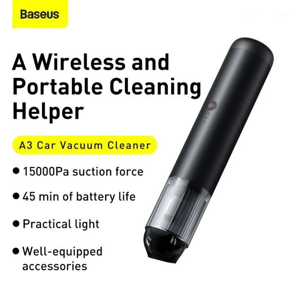 Máy hút bụi pin sạc cầm tay Baseus A3 Car Vacuum Cleaner