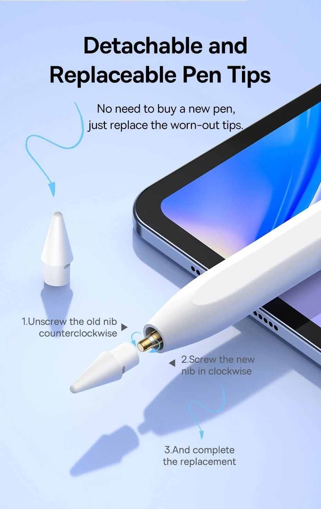 Bút Cảm Ứng Baseus Pencil 2 Pro Smooth Writing Wireless Charging Stylus, Dùng Cho iPad Mini6 Pro Air4, 5