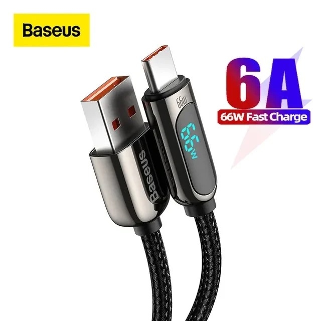 Cáp sạc 100W Baseus Display Fast Charging Data Cable Type-C to Type-C siêu nhanh