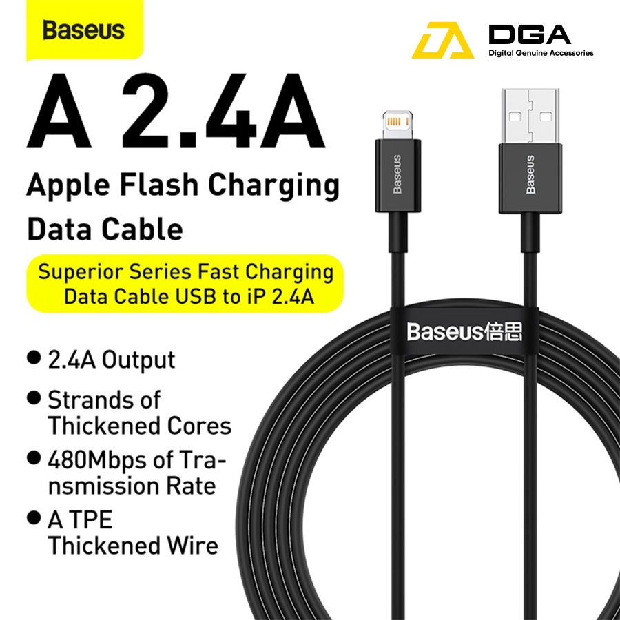 Cáp sạc lightning Baseus Superior Series Fast Charging Data Cable cho iPhone/ iPad