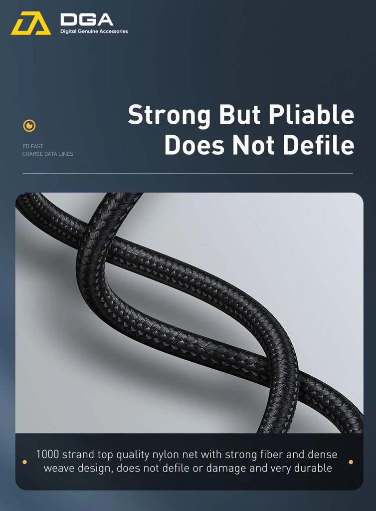 Cáp sạc nhanh 18W siêu bền C to Lightning Baseus Fish eye Cable cho iPhone/iPad