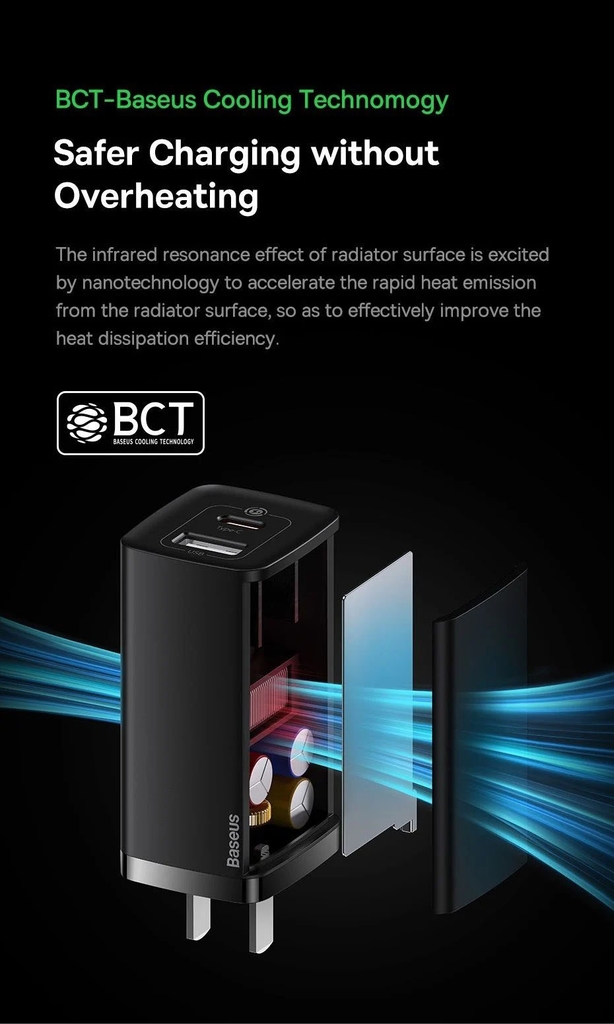 Cóc Sạc Nhanh Baseus GaN2 Lite Quick Charger 65W