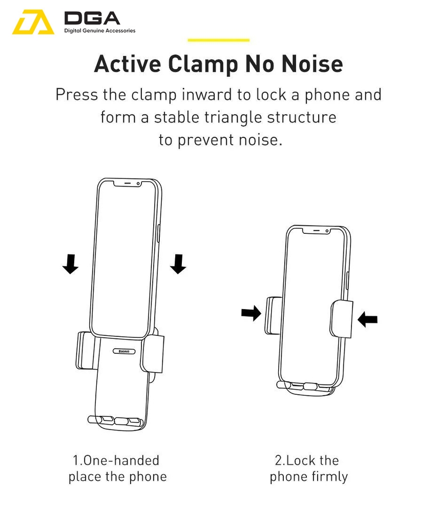 Đế Giữ Điện Thoại Trên Ô Tô Baseus Easy Control Pro Clamp Car Mount Holder