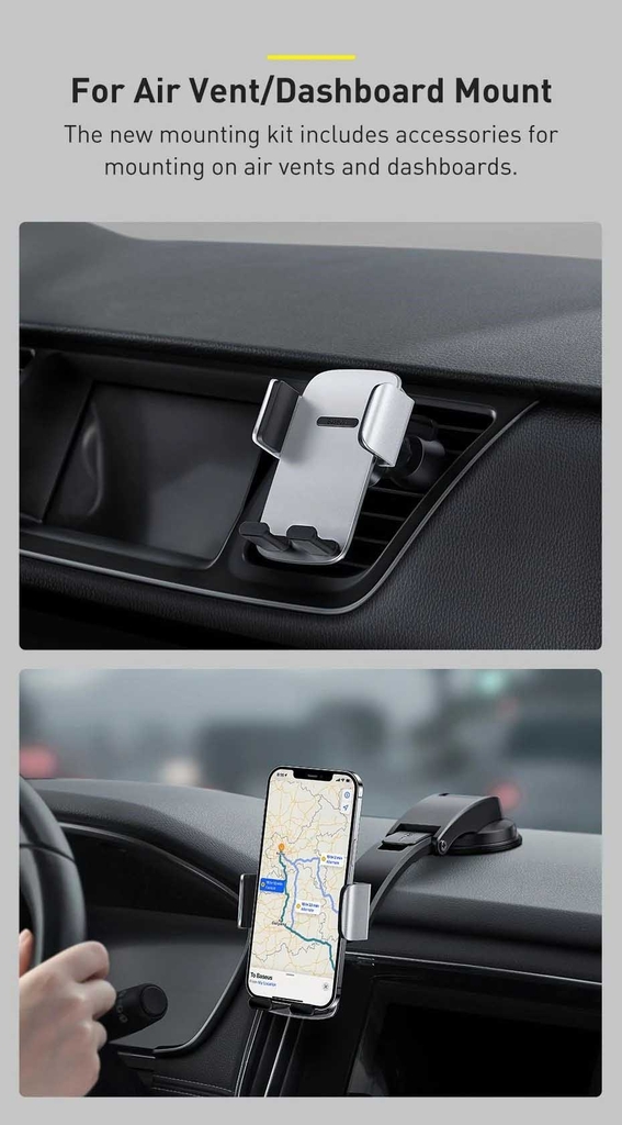 Đế Giữ Điện Thoại Trên Ô Tô Baseus Easy Control Pro Clamp Car Mount Holder