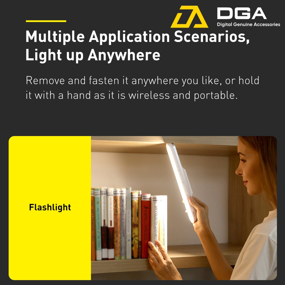 Đèn treo đế hít nam châm Baseus Magnetic Stepless Dimming Charging Desk Lamp Pro chống mỏi mắt - Tặng kèm đế đèn