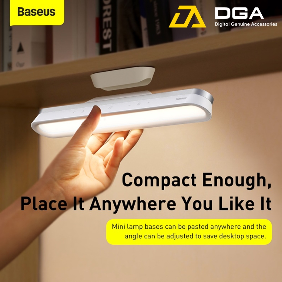 Đèn treo đế hít nam châm Baseus Magnetic Stepless Dimming Charging Desk Lamp Pro chống mỏi mắt - Tặng kèm đế đèn