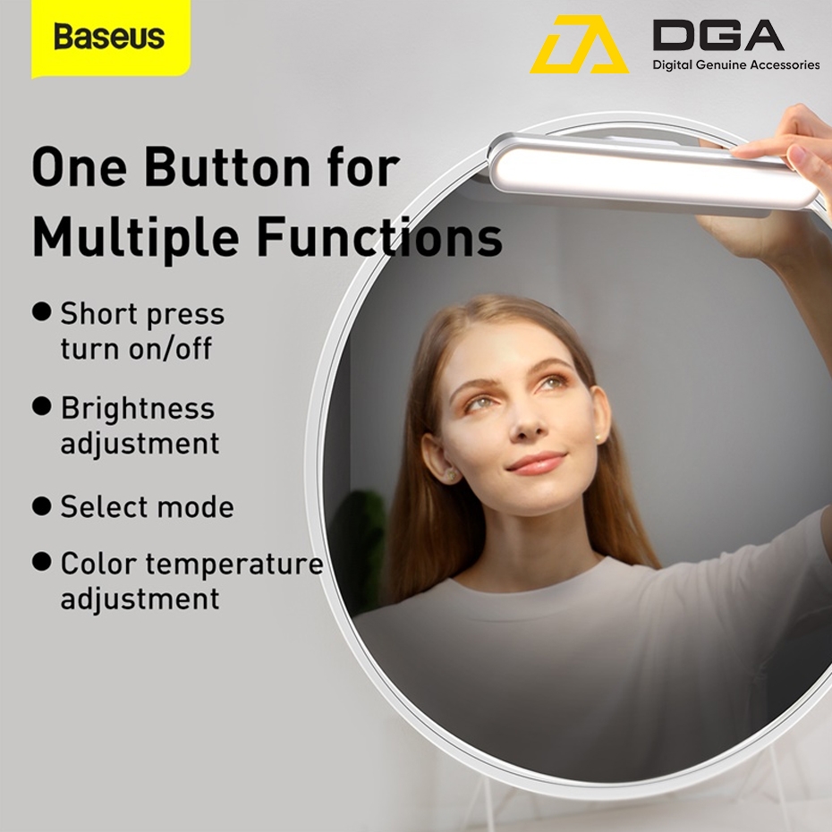 Đèn treo đế hít nam châm Baseus Magnetic Stepless Dimming Charging Desk Lamp Pro chống mỏi mắt - Tặng kèm đế đèn